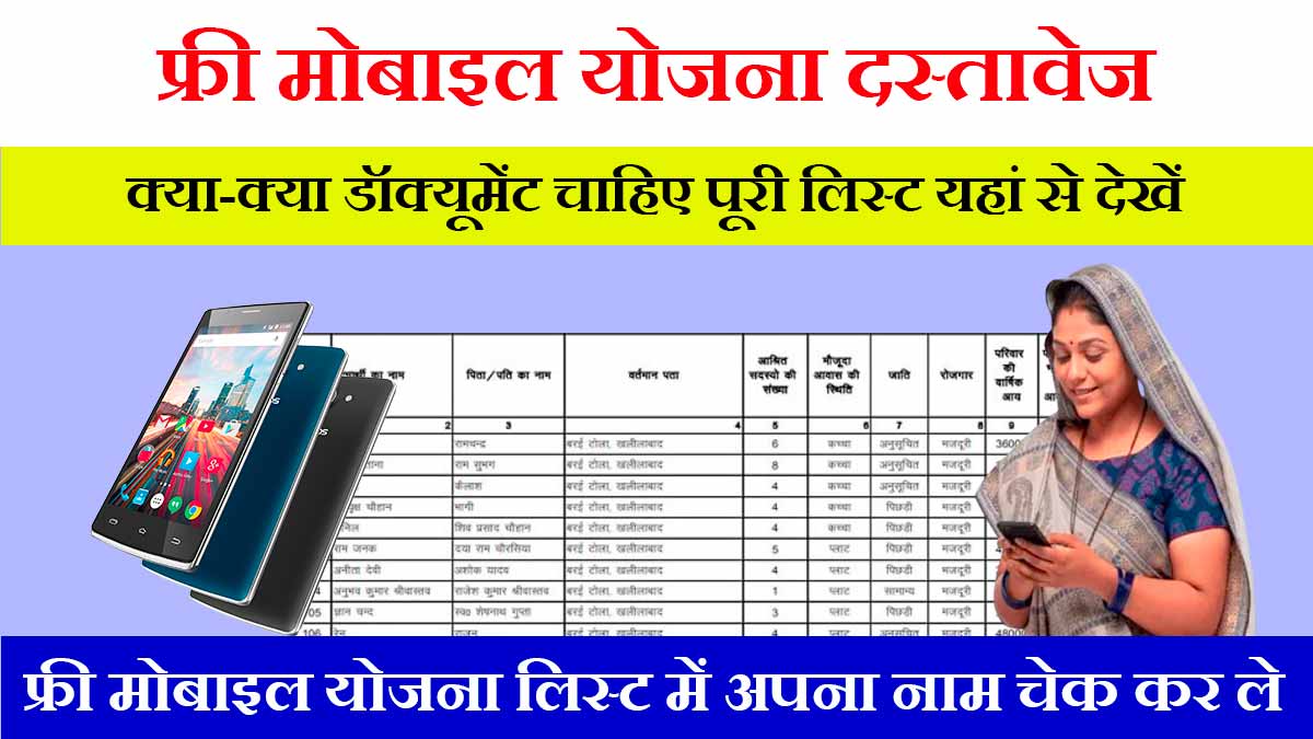 Rajasthan Free Mobile Documents 2023 PDF