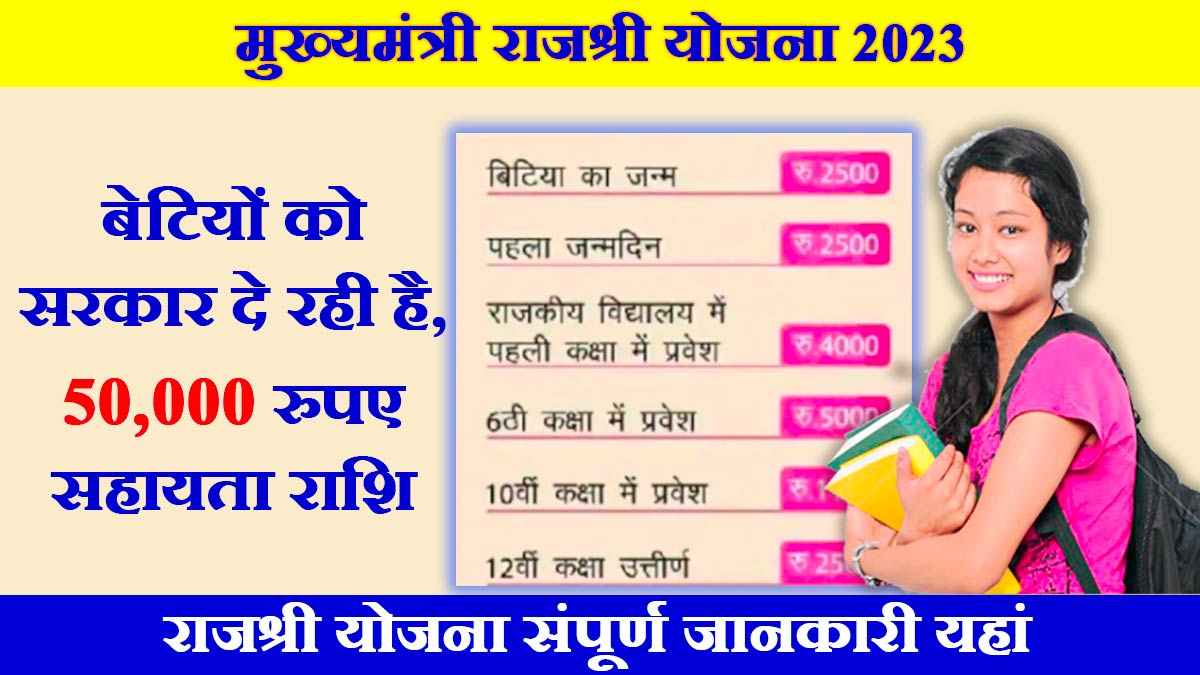 Mukhyamantri Rajshri Yojana 2023 In Hindi